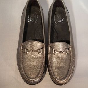 SAS women's silver loafers